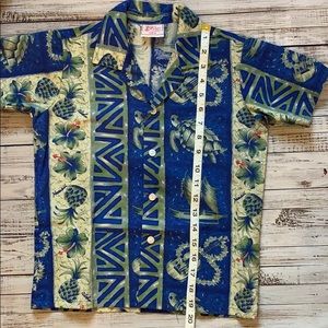 Hawaiian Shirt Turtles pineapples Aloha Boy 8